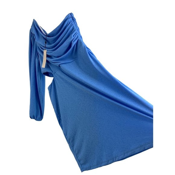 BCBGeneration Azure One Shoulder Mini Dress Cutout Size 16 NWT 6547 Asym Neck - Picture 4 of 16